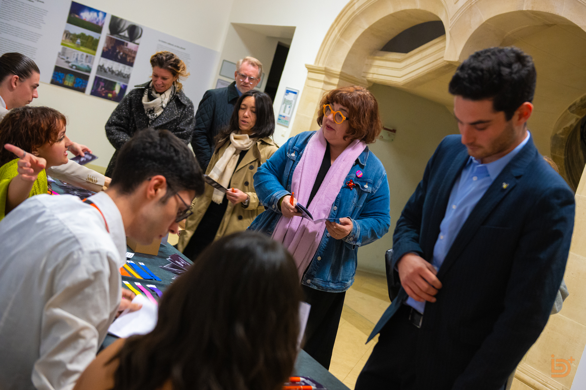 Accueil des convives avec l'aide des bénévoles de Fédélor