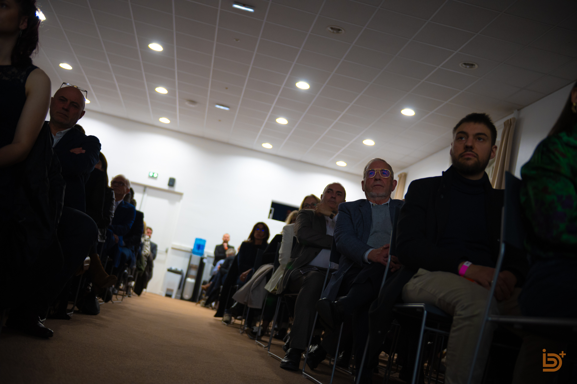 Les convives lors du mot d'accueil